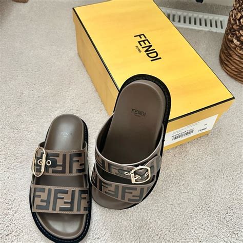 fendi sandas|fendi birkenstock style sandals.